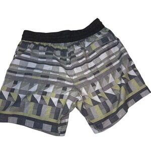 Prana Geo Print Active Shorts Elastic Waist Athletic Casual Size M‎